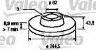 Тормозной диск VALEO 186143
