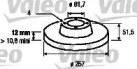 Тормозной диск VALEO 186152