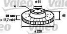 Тормозной диск VALEO 186213