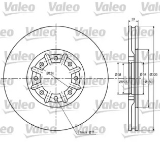 Тормозной диск VALEO 187047