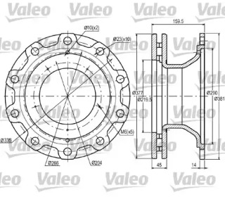 Тормозной диск VALEO 187067