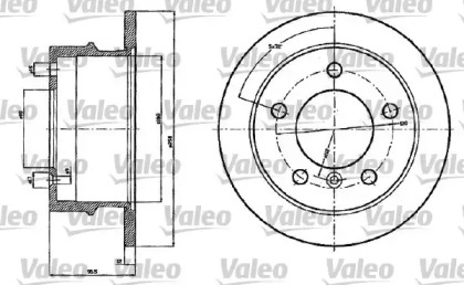 Тормозной диск VALEO 187120