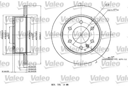 Тормозной диск VALEO 187142