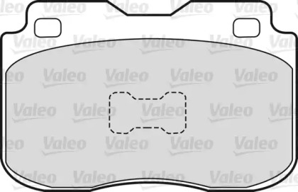 Комплект тормозных колодок VALEO 551007