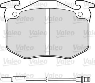 Комплект тормозных колодок VALEO 598175