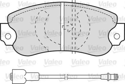 Комплект тормозных колодок VALEO 598162