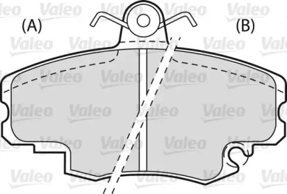 Комплект тормозных колодок VALEO 540143