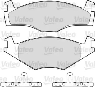 Комплект тормозных колодок VALEO 551027