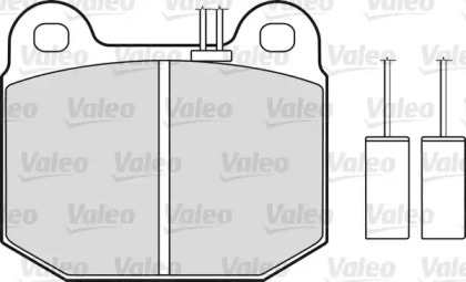 Комплект тормозных колодок VALEO 551033