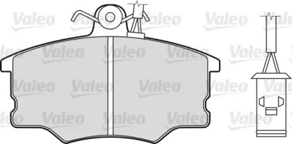 Комплект тормозных колодок VALEO 598003