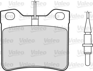 Комплект тормозных колодок VALEO 540805