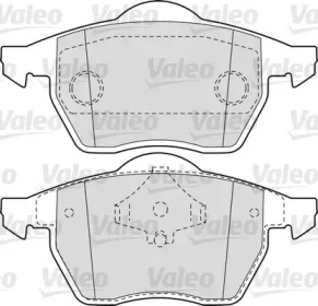 Комплект тормозных колодок VALEO 540858