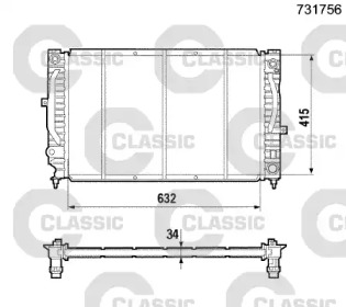 Теплообменник VALEO 231756