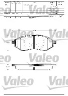 Комплект тормозных колодок VALEO 601305