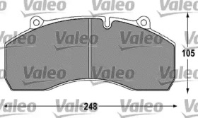 Комплект тормозных колодок VALEO 541695