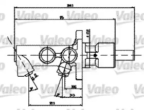 Главный тормозной цилиндр VALEO 402228