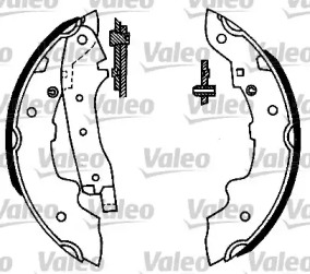 Комлект тормозных накладок VALEO 562027