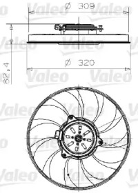 Вентилятор VALEO 696001