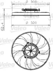 Вентилятор VALEO 696002