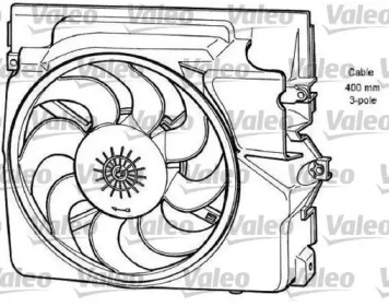 Вентилятор, охлаждение двигателя VALEO 696065