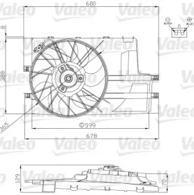 Вентилятор VALEO 696129