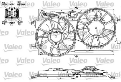 Вентилятор VALEO 696154