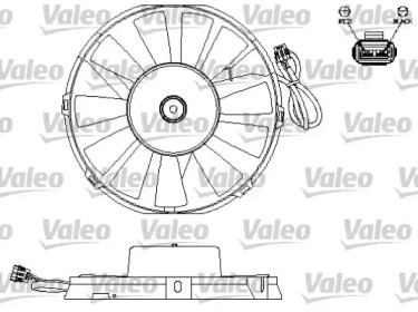 Вентилятор, охлаждение двигателя VALEO 696172