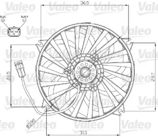 Вентилятор VALEO 696174