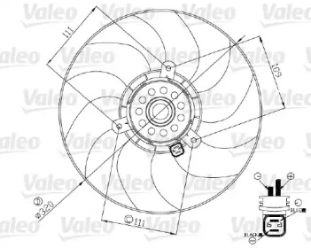 Вентилятор VALEO 696190