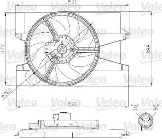 Вентилятор VALEO 696276