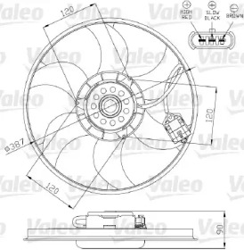 Вентилятор VALEO 696284