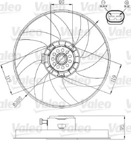 Вентилятор VALEO 696285