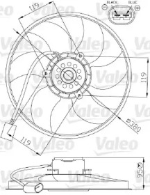 Вентилятор VALEO 696287