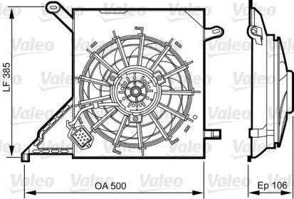 Вентилятор VALEO 696370