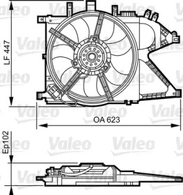 Вентилятор VALEO 696383