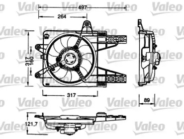 Вентилятор VALEO 698179