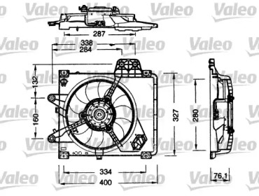 Вентилятор VALEO 698180