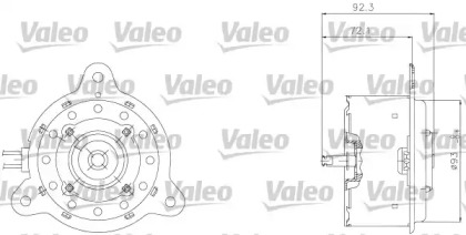 Электродвигатель, вентилятор радиатора VALEO 698301