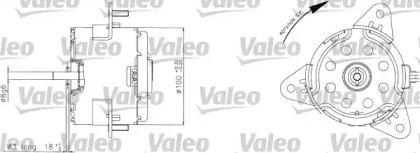 Электродвигатель, вентилятор радиатора VALEO 698310