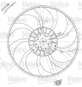 Вентилятор VALEO 698412