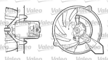 Вентилятор салона VALEO 698434