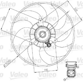 Вентилятор VALEO 698444