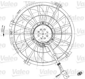 Вентилятор VALEO 698542