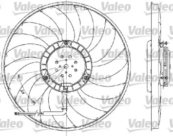 Вентилятор VALEO 698609