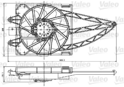 Вентилятор VALEO 698787