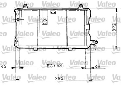 Радиатор, охлаждение двигателя VALEO 730025