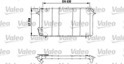 Радиатор, охлаждение двигателя VALEO 730047