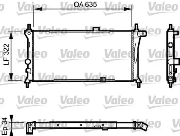 Теплообменник VALEO 730125