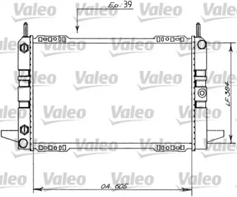 Радиатор, охлаждение двигателя VALEO 730147