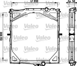 Радиатор, охлаждение двигателя VALEO 730223